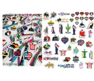 Stickserie - ITH Anhänger Reisen Länder Wahrzeichen